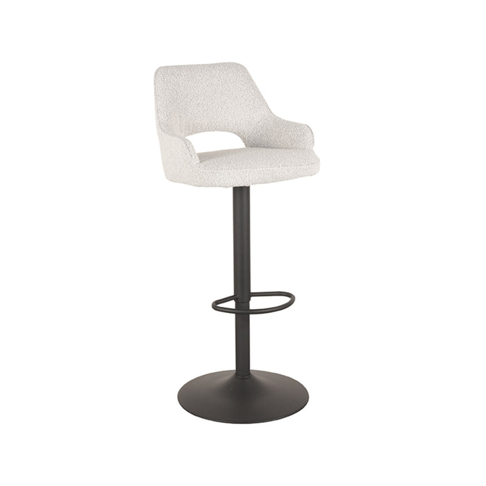 LABEL51 - Barkruk Fer - Champagne Boucle - Zwart Metaal