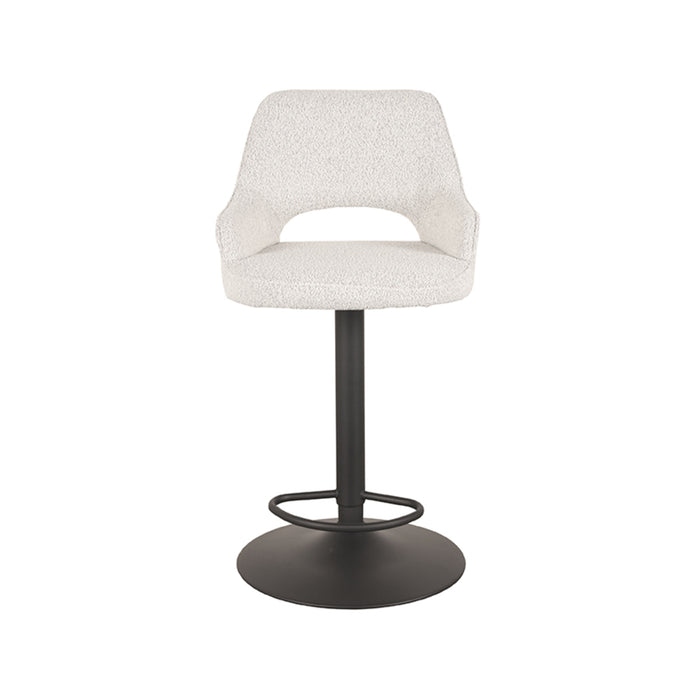 LABEL51 - Barkruk Fer - Champagne Boucle - Zwart Metaal