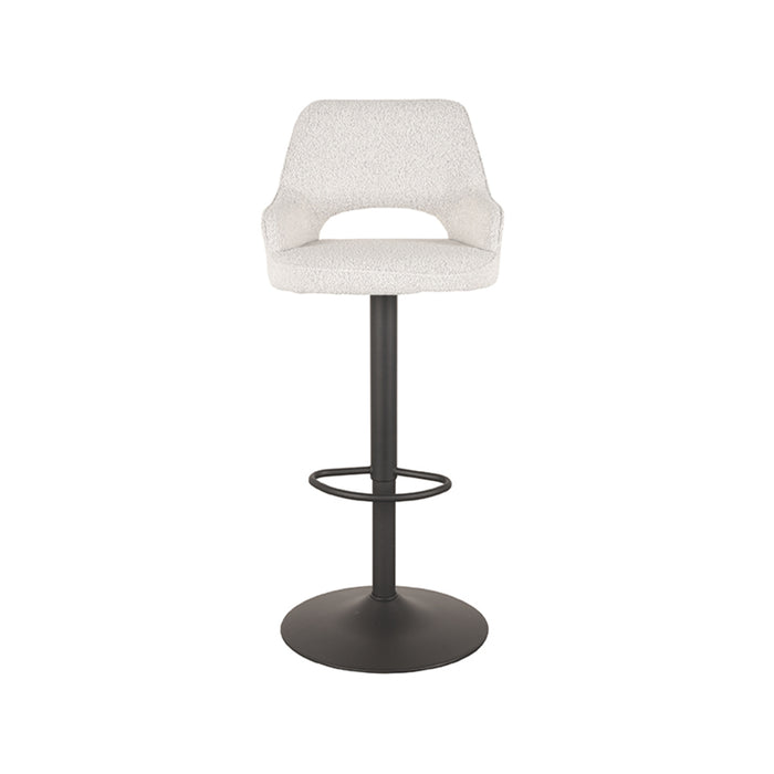 LABEL51 - Barkruk Fer - Champagne Boucle - Zwart Metaal