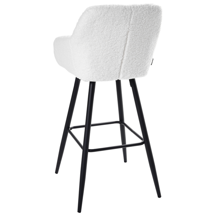 Beliani - CASMALIA - Barkruk set van 2 - Gebroken wit - Off-white
