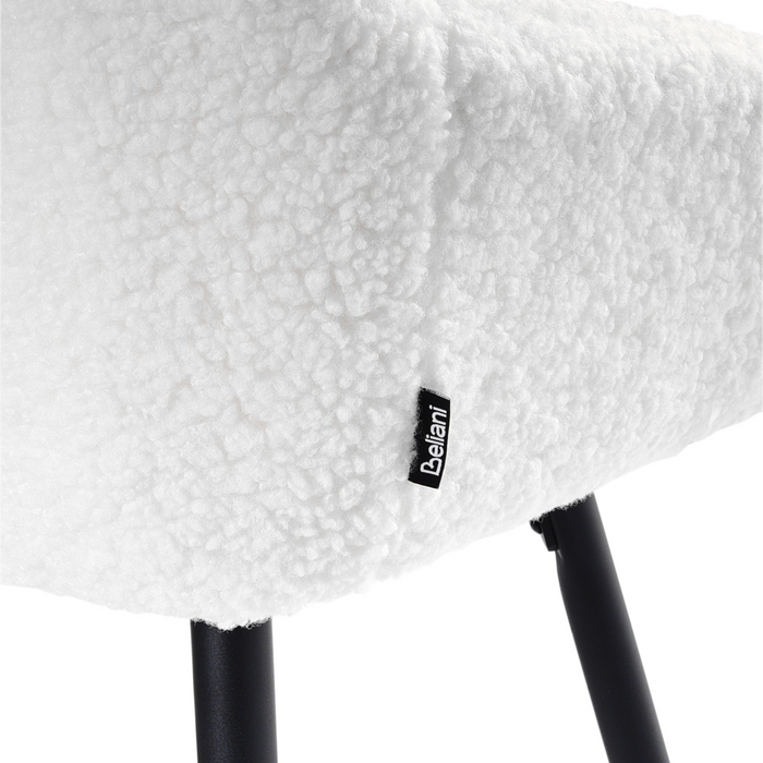 Beliani - CASMALIA - Barkruk set van 2 - Gebroken wit - Off-white