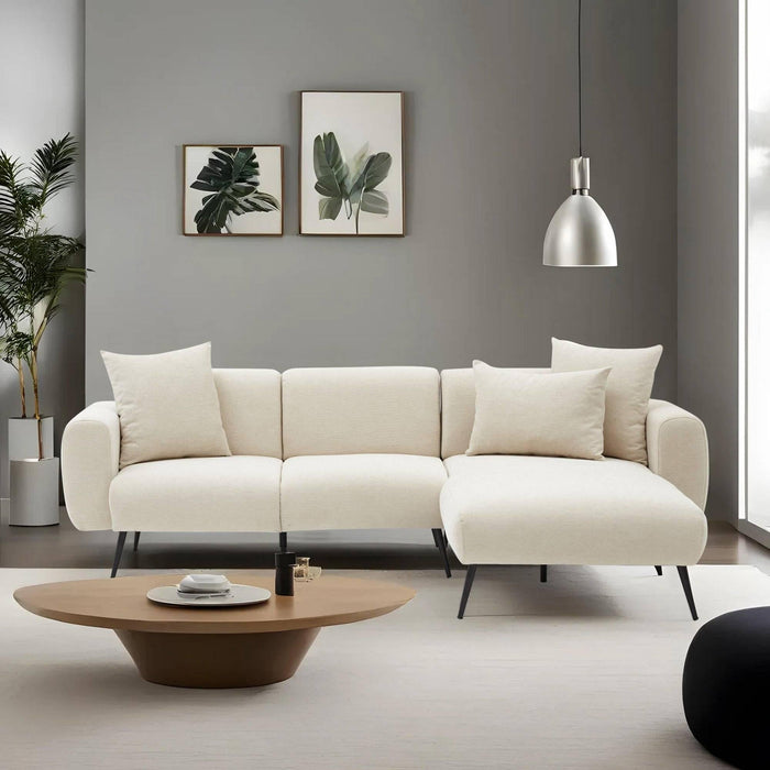 Kalune Design Hoekbank Zeno rechts bouclé