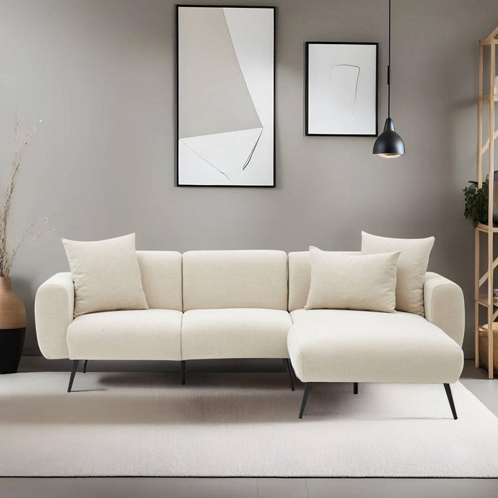 Kalune Design Hoekbank Zeno rechts bouclé