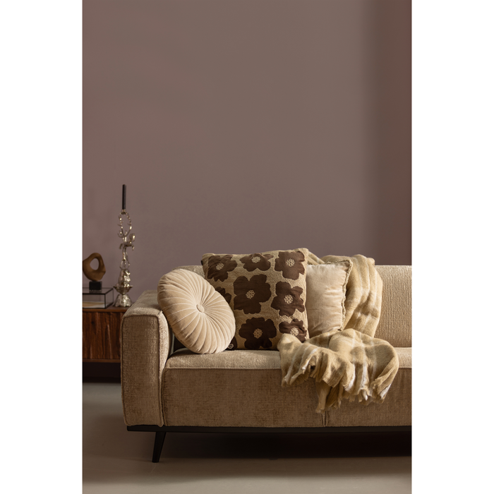 WOOOD Statement 3-Zits Bank - Velvet - Beige|Wheatfield