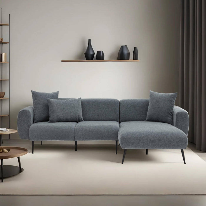 Kalune Design Hoekbank Zeno rechts bouclé