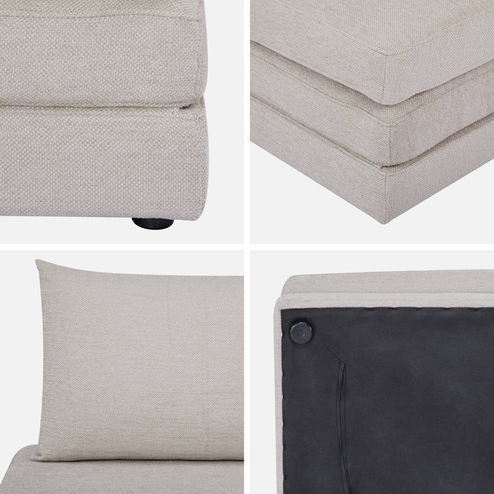 sweeek - Slaapfauteuil convertible chenille stof 1 plaats