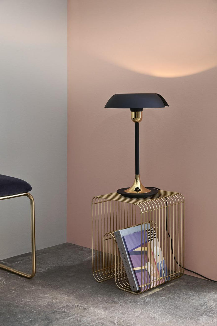Cycnus tafellamp taupe|goud