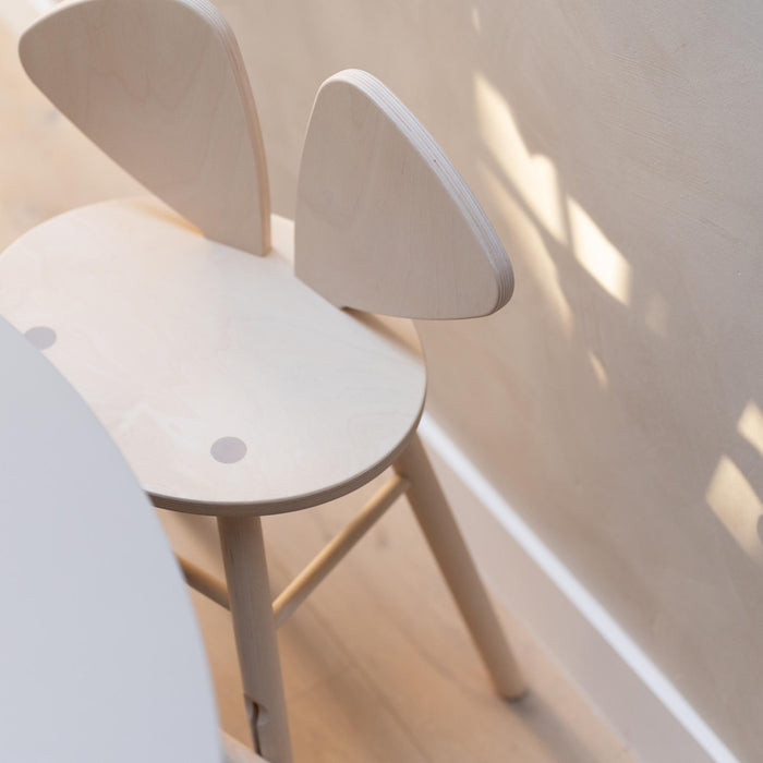 Nofred Mouse Tall kinderstoel berken