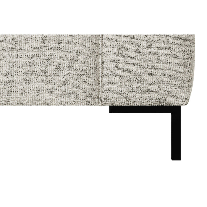 by fonQ Loft Hoekbank met Chaise Longue Links - Chenille Melange - Ecru