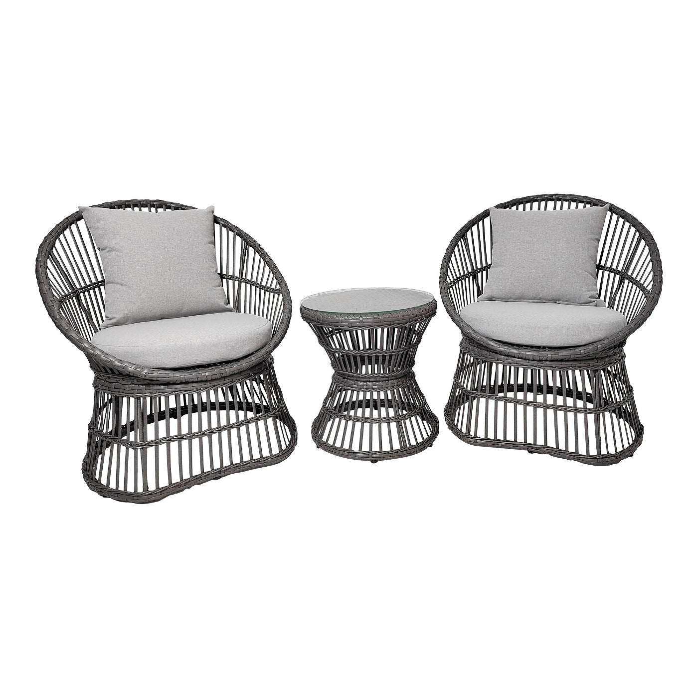 House Nordic - Lounge Set Natal Rotan Grijs