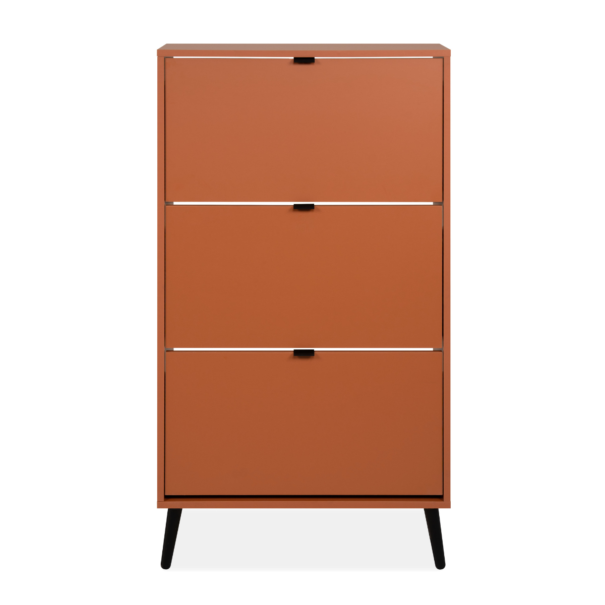 Calicosy - Schoenenkast VIGO - B70 cm - Terracotta | zwart