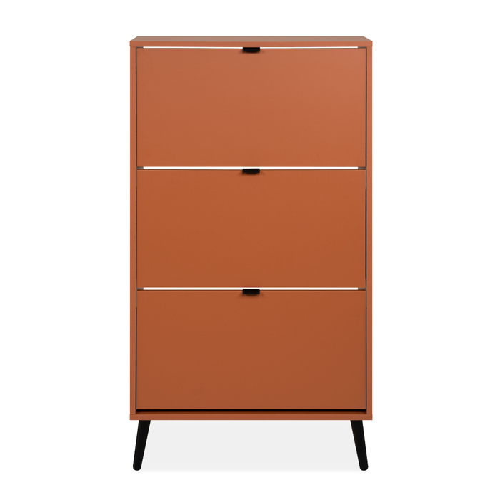 Calicosy - Schoenenkast VIGO - B70 cm - Terracotta | zwart