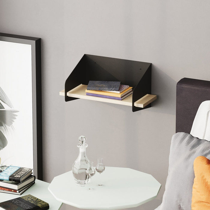 Calicosy - Wandplank L40 cm WREN - Zwart|hout