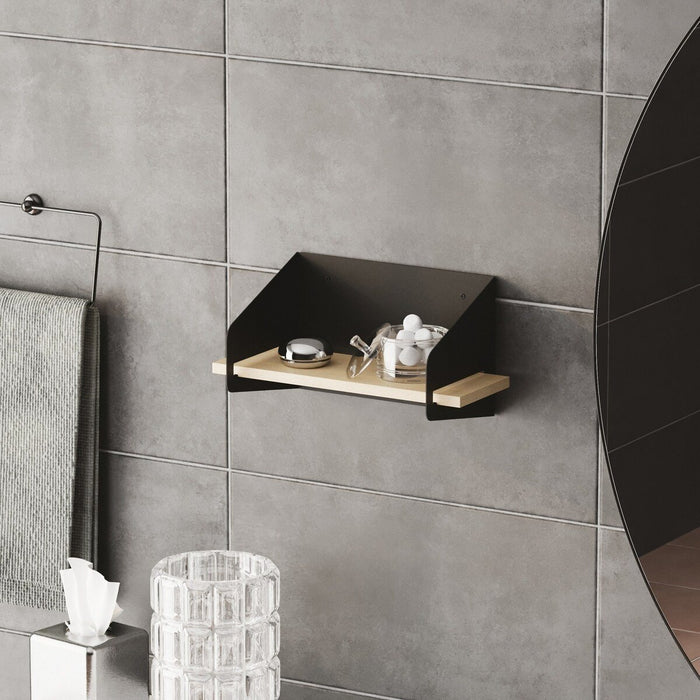 Calicosy - Wandplank L40 cm WREN - Zwart|hout