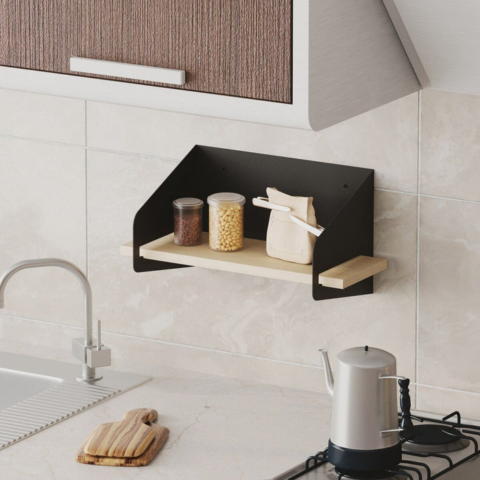 Calicosy - Wandplank L40 cm WREN - Zwart|hout