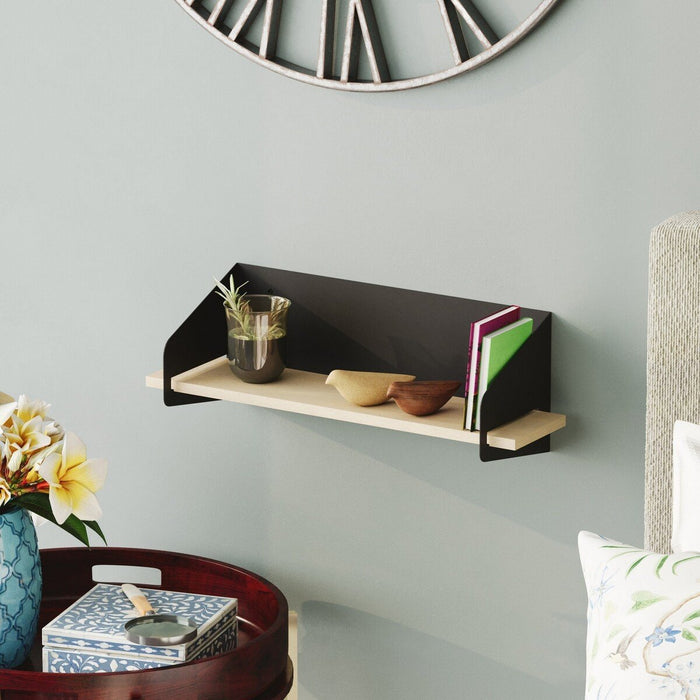 Calicosy - Wandplank L60 cm WREN - Zwart|hout