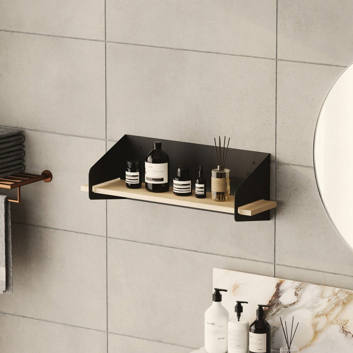 Calicosy - Wandplank L60 cm WREN - Zwart|hout