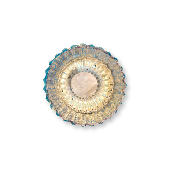 Pip Studio Waxinelichthouders Set van 4 - van Glas - Blauw - 7x7cm