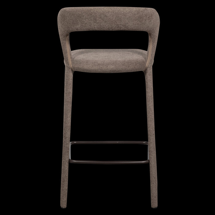 WOOOD Noble Barstoel - Polyester - Taupe - 95x48x52