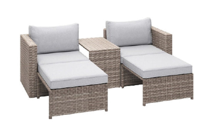 Giga Living - Loungeset Modular Bruin|Beige Set van 5