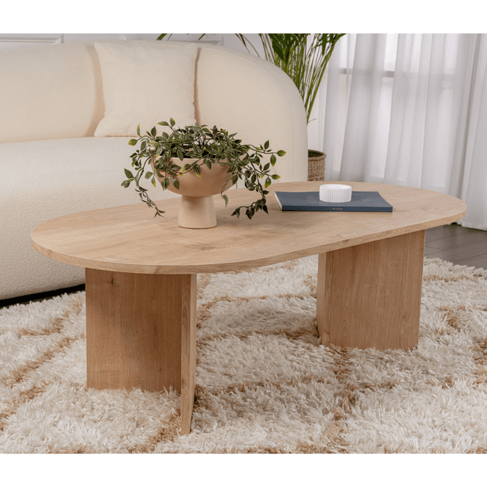 Calicosy - Ovale salontafel B119 cm - IRIS - Eikenlook
