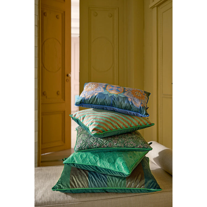 Pip Studio Sierkussen Flores Felices - Blauw - 30x50cm