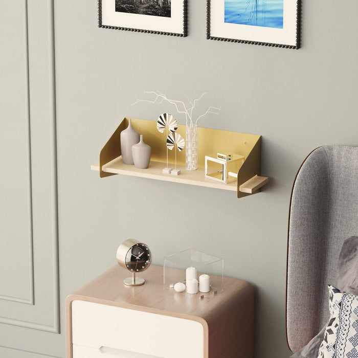 Calicosy - Wandplank L60 cm WREN - Goud|Hout