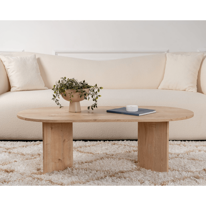 Calicosy - Ovale salontafel B119 cm - IRIS - Eikenlook