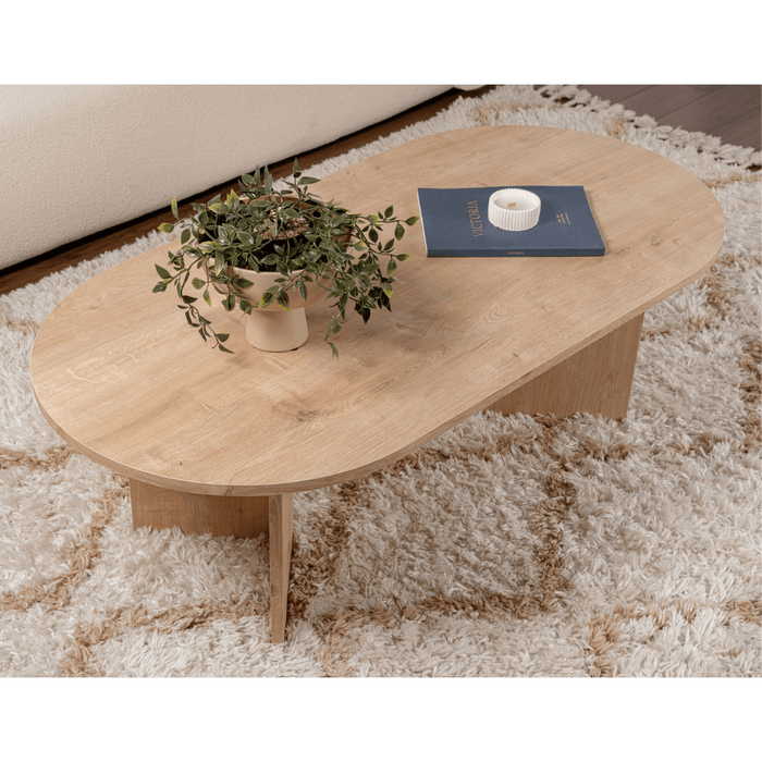 Calicosy - Ovale salontafel B119 cm - IRIS - Eikenlook