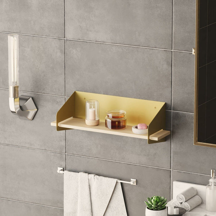 Calicosy - Wandplank L60 cm WREN - Goud|Hout