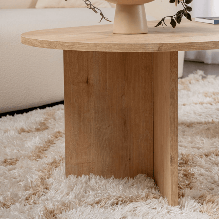 Calicosy - Ovale salontafel B119 cm - IRIS - Eikenlook