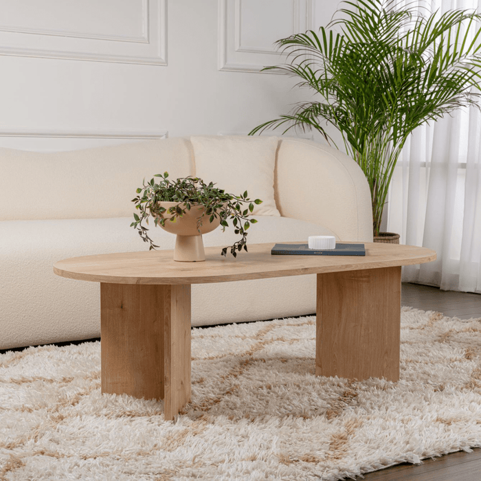 Calicosy - Ovale salontafel B119 cm - IRIS - Eikenlook