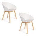 Zuiver Void Eetkamerstoelen Eiken Wit - Set van 2