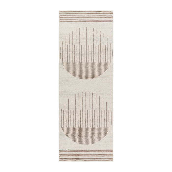 by fonQ Weeve Runner Vloerkleed 80 x 220 cm - Licht Zand
