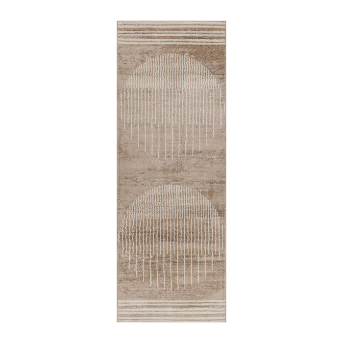 by fonQ Weeve Runner Vloerkleed 80 x 220 cm - Donker Zand
