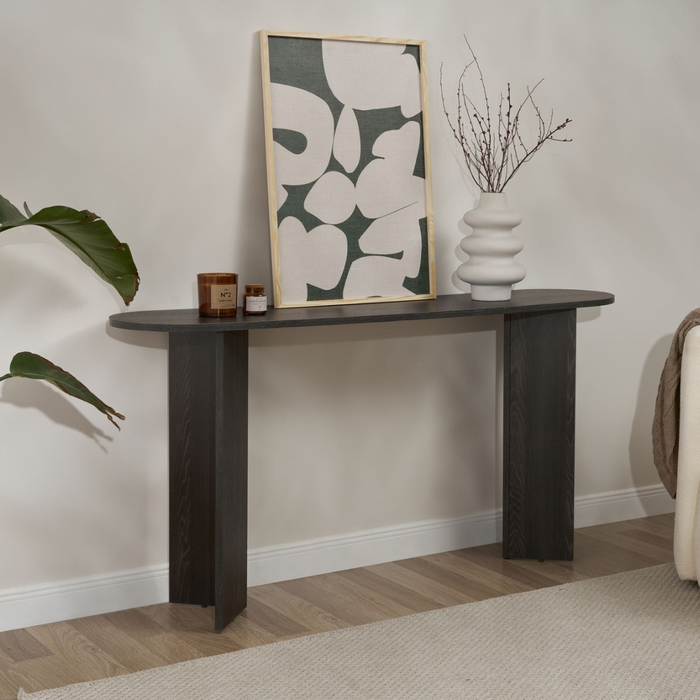 Calicosy - Sidetable SIRA - L150 cm - Zwart hout
