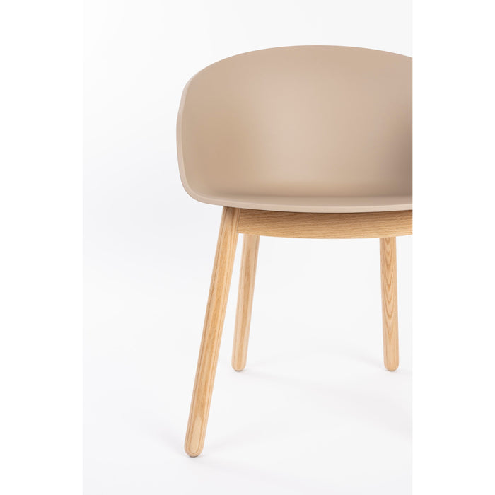 Zuiver Void Eetkamerstoel Eiken Beige| Bruin - Set van 2