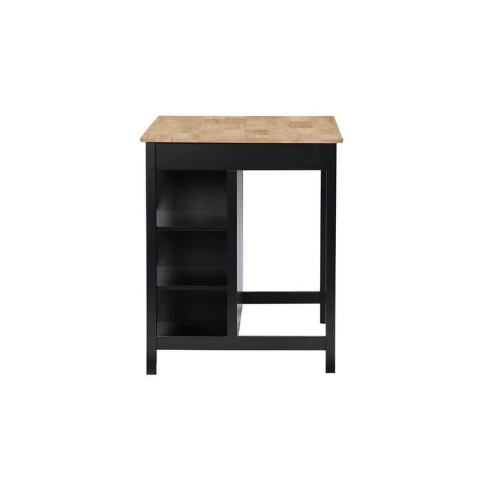 sweeek - 3-in-1 keukeneiland, 5 planken, 1 deur, 1 lade, 120cm