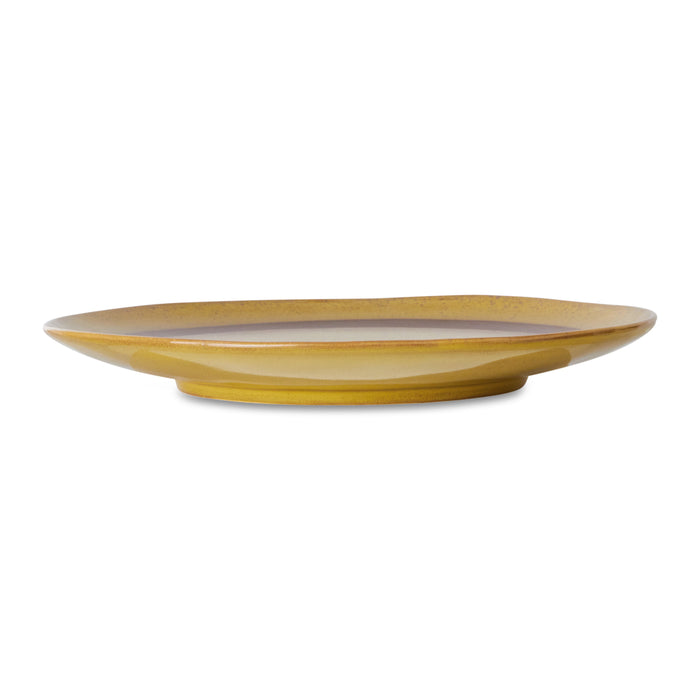 HKliving 70's Dinerbord Ø 29 cm - Set van 2 - Coconut