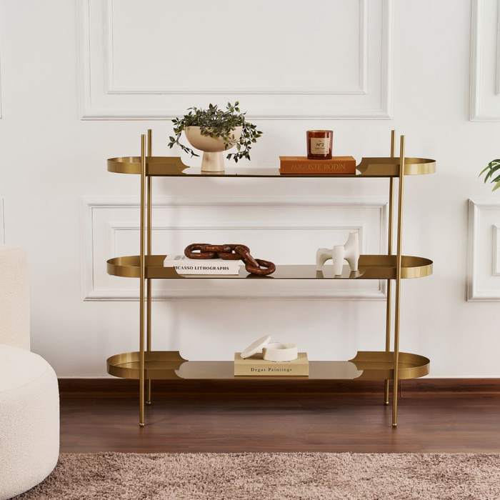 Calicosy - Metalen Wandrek BLAIR - B120 cm - Gouden