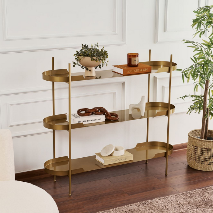 Calicosy - Metalen Wandrek BLAIR - B120 cm - Gouden