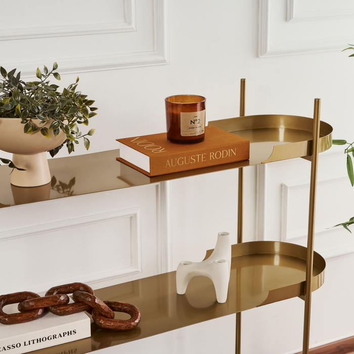 Calicosy - Metalen Wandrek BLAIR - B120 cm - Gouden