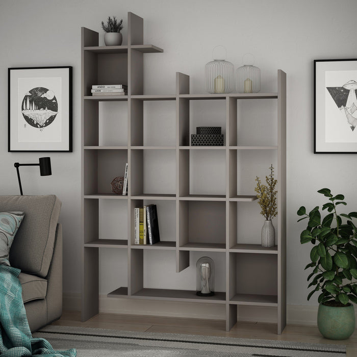 Calicosy - Boekenkast met 18 planken MANCO - H188 cm - Mol
