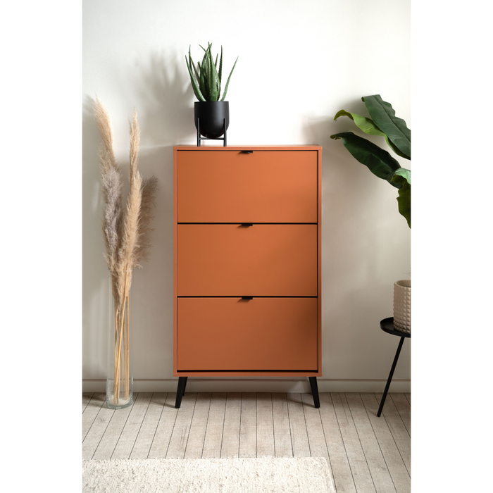 Calicosy - Schoenenkast VIGO - B70 cm - Terracotta | zwart