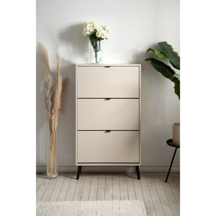 Calicosy - Schoenenkast VIGO - B70 cm - Cappuccino | zwart