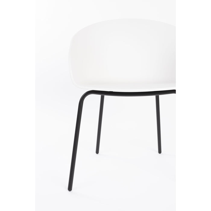 Zuiver Void Eetkamerstoelen wit - Set van 2