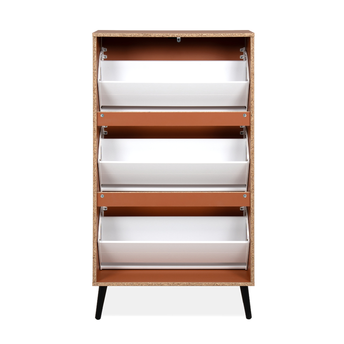 Calicosy - Schoenenkast VIGO - B70 cm - Terracotta | zwart