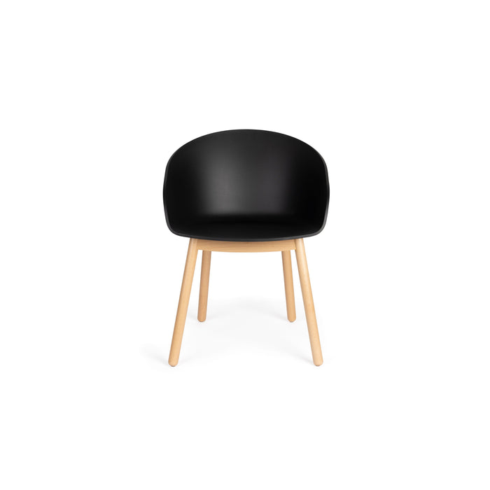 Zuiver Void Eetkamerstoelen Eiken Zwart - Set van 2