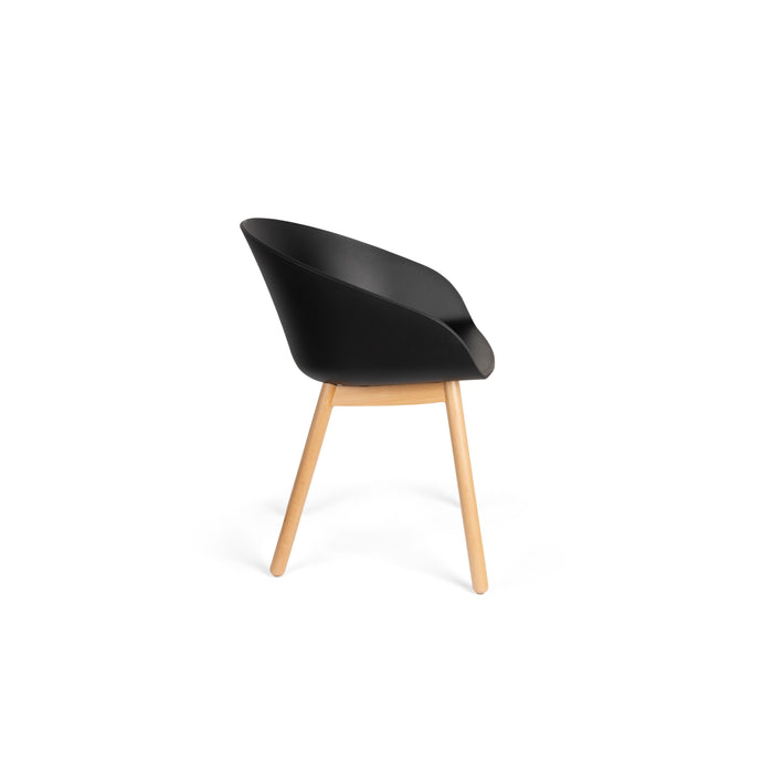 Zuiver Void Eetkamerstoelen Eiken Zwart - Set van 2