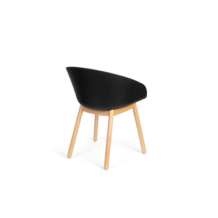 Zuiver Void Eetkamerstoelen Eiken Zwart - Set van 2